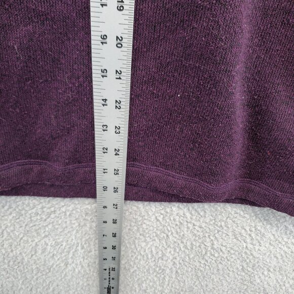 Eddie Bauer Quarter Zip Pullover Jacket Men Small Purple Pockets Outdoor S - Picture 3 of 7